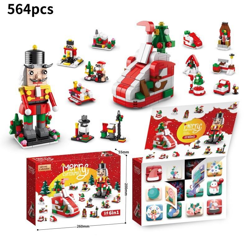 Engaging Compatible Lego Christmas Block Set With 24 Boxes And 400 To 800 Pieces