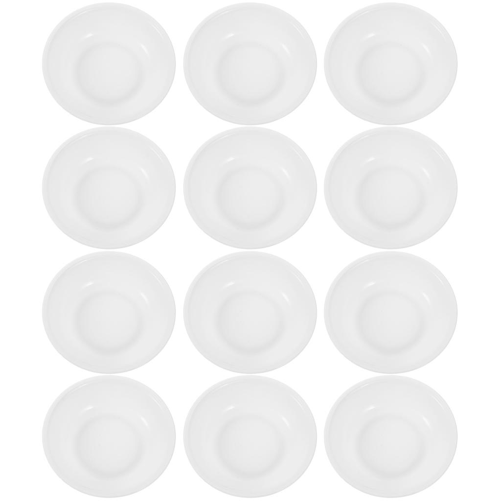 12 Buc Farfurie Ketchup Farfurie Condimente Cupă Tava Brioșe Farfurii Cină Boluri Ceramică Albă