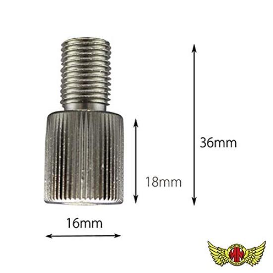 Shift knob conversion adapter screw pitch conversion extension, M12-1.75 M12-1.25 MM75-0034-01