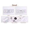 Wall-mounted Digital Desktop Clock Adjustable Luminous Mode Night Light Portable LED Clock  Desk