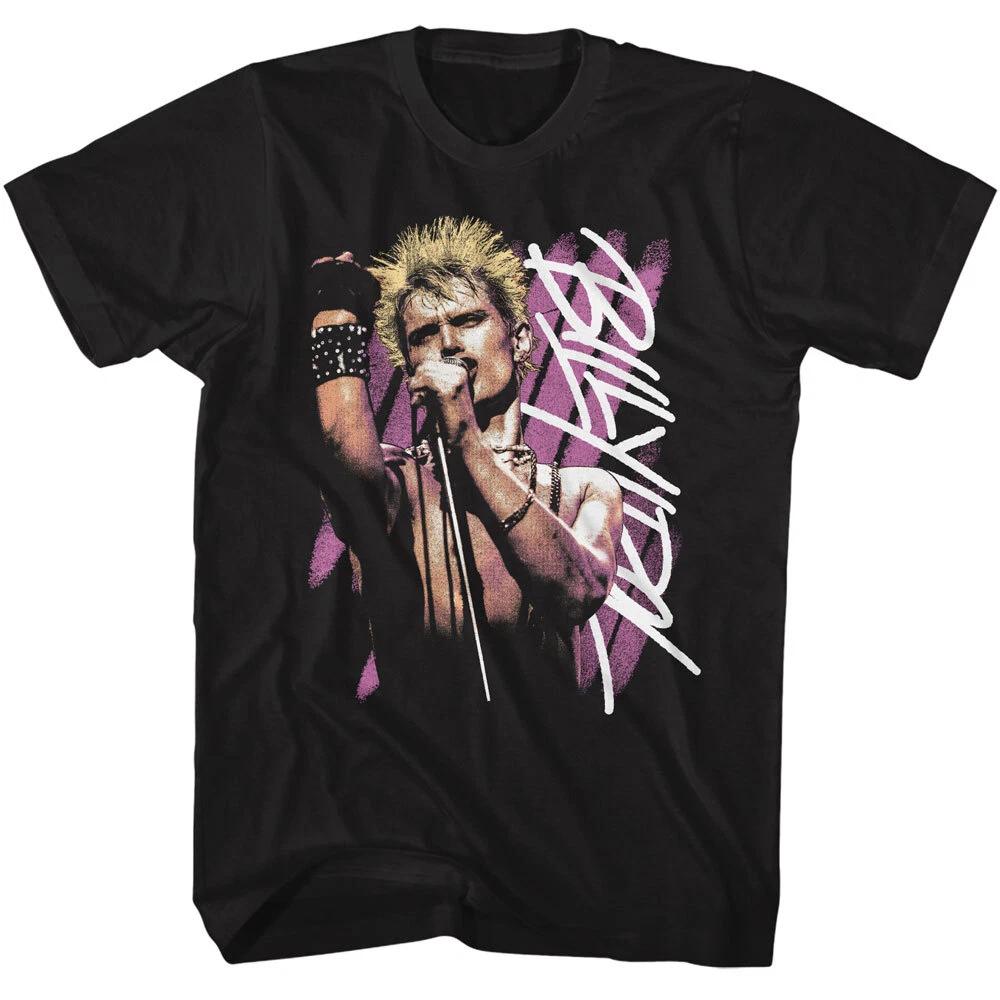 

Billy Idol Live On Stage Spiked Hair Men s T Shirt Punk Rock Music Merch 2XL