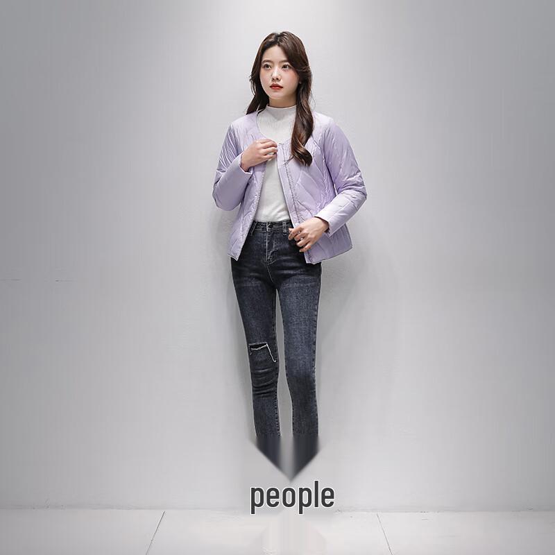 

Yalu Women s Slim Fit Lightweight Round Neck Down Liner Jacket