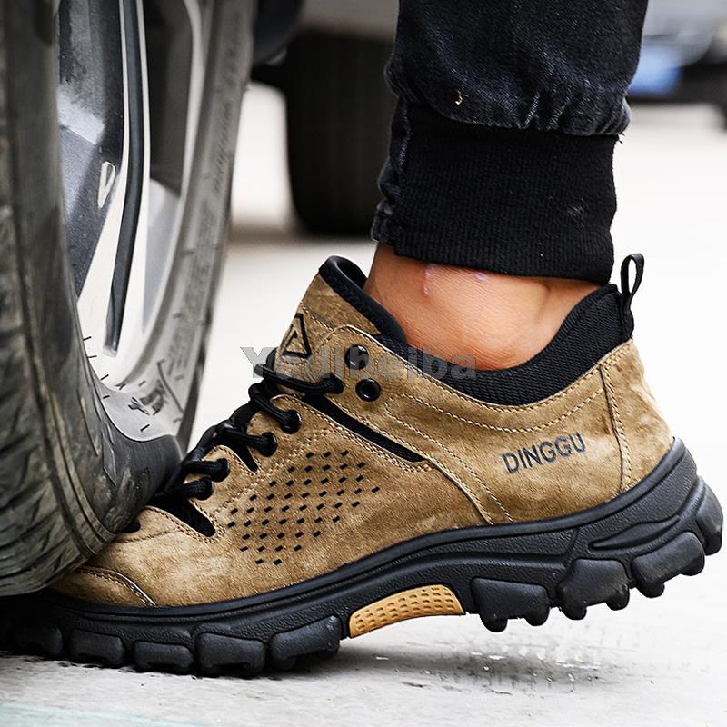 Construction Male Industrial Shoes Anti-smash Anti-puncture Work Shoes Indestructible Safety Shoes Men Steel Toe Sneakers