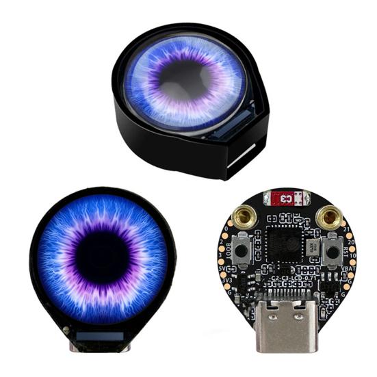 

Development Board 0.71-inch SPI Interface LCD Screen Wi-Fi Bluetooth-compatible Round LCD Dashboard Development Board A