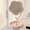 Oglindă în formă de floare Oglinzi decorative Oglindă de machiaj cu tavă pentru bijuterii/accesorii de păr Oglindă de masă Decor pentru casă
