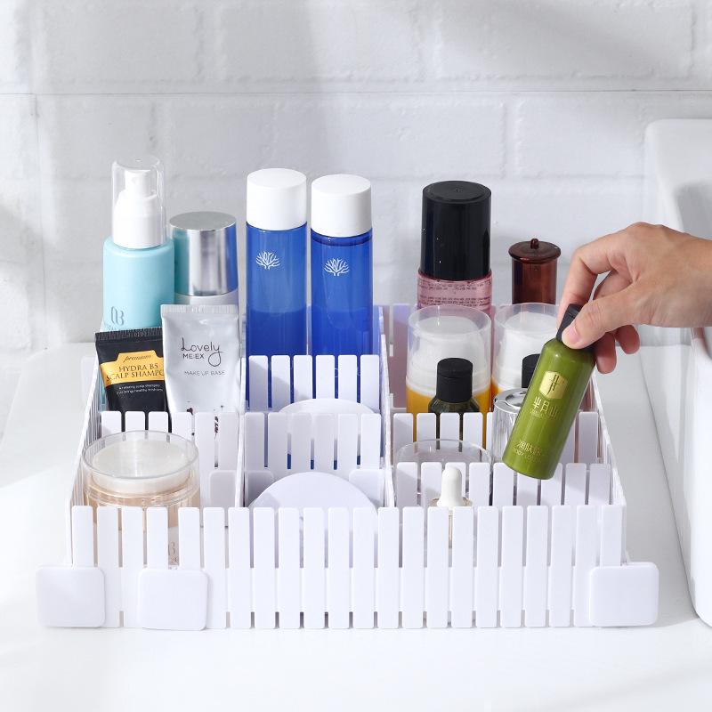 Adjustable Plastic Drawer Dividers with Fixed Buckles for Daily Essentials