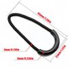 10pcs Mix Color U Shape Cord Zipper Pull Strap Lariat for Clothing Luggage & Bags Durable Zipper Puller Accessories