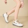 Fashion 2025 Fashion Women Boots Genuine Leather White Ankle Boots Female Casual Sneakers Plus Size Soft Bottom High Top Women's Shoes
