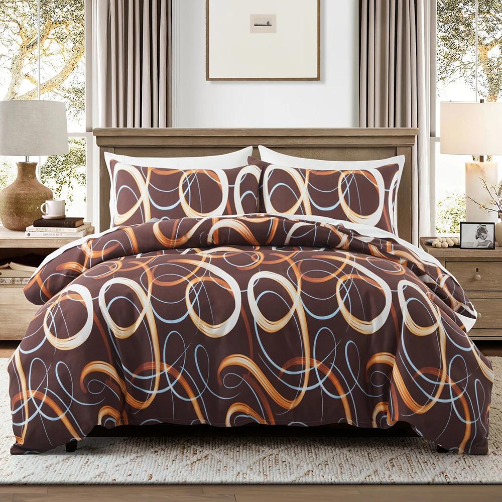 Girly Galaxy Duvet Cover,Reversible Dreamy Pink Grey Gradient Comforter Cover,Watercolor Starry Sky Glittering Stars Bedding Set