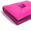Valentino Studs Logo Compact Wallet Folded Wallet Leather Pink