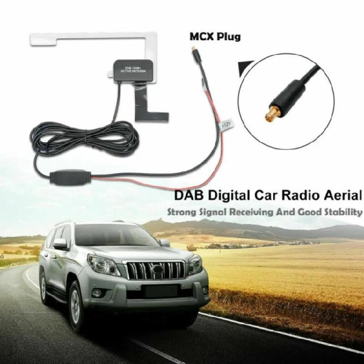 12V Glass Mount Car Digital Radio Antenna Offering Stable Signal Reception And Effortlessly Attachment Weather Resistant