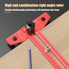 Woodworking Ruler Precision Adjustable Sliding T-angle Square T-Angle Square For Construction Drafting Painting Sewing Hardware