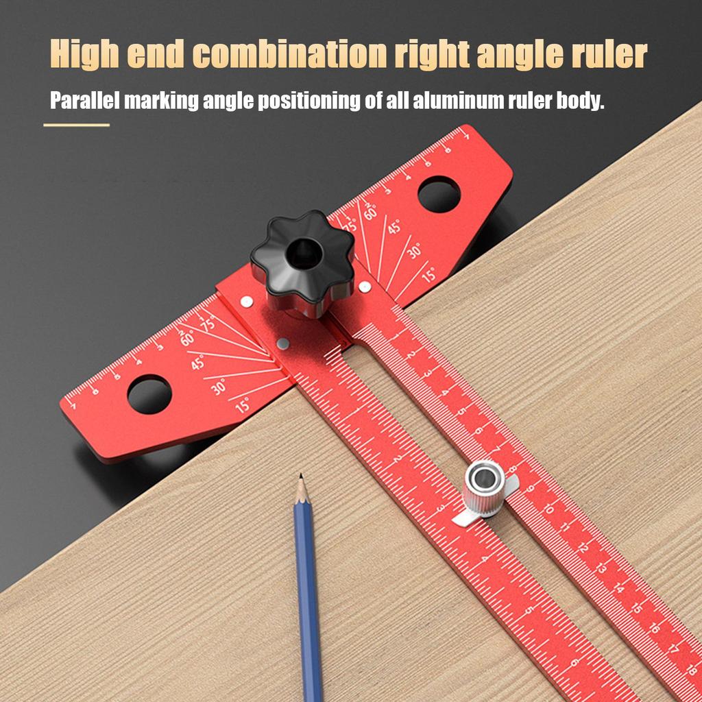 Woodworking Ruler Precision Adjustable Sliding T-angle Square T-Angle Square For Construction Drafting Painting Sewing Hardware