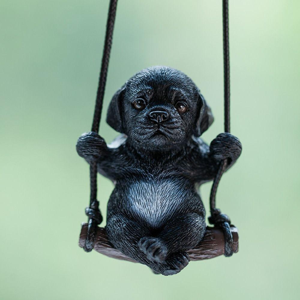 Bulldog Car Pendant Swing Dog Car Hanging Creative Auto Interior Accessories  Automobile