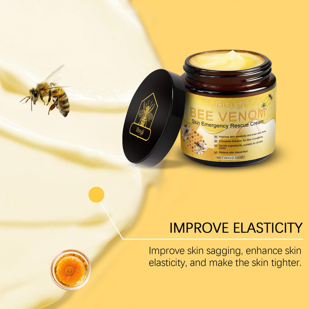Bee Venom Cream - Quick Absorption, Long-lasting Moisturizing, Gentle Formula for All Skin Types - Day and Night Moisturizer