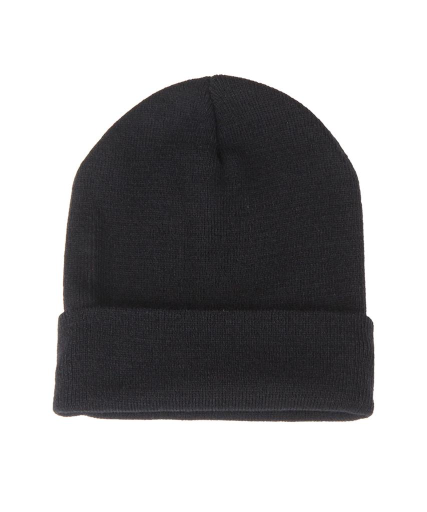 THE SHIRTS STUDIO Black Daily Unisex Long Beanie