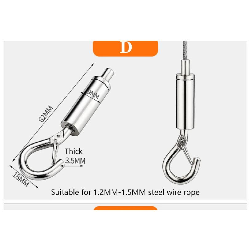 Various Types of Lighting Accessories & Lighting Cable Clamps & Cable Hooks & Pendant Lamp Fixing Accessories & Sling Adjusters
