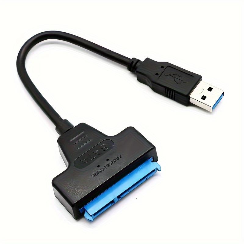 

Кабель SATA-USB, адаптер жесткого диска USB 3.0-SATA III, совместимый с 2,5-дюймовыми жесткими дисками и твердотельными накопителями чёрный