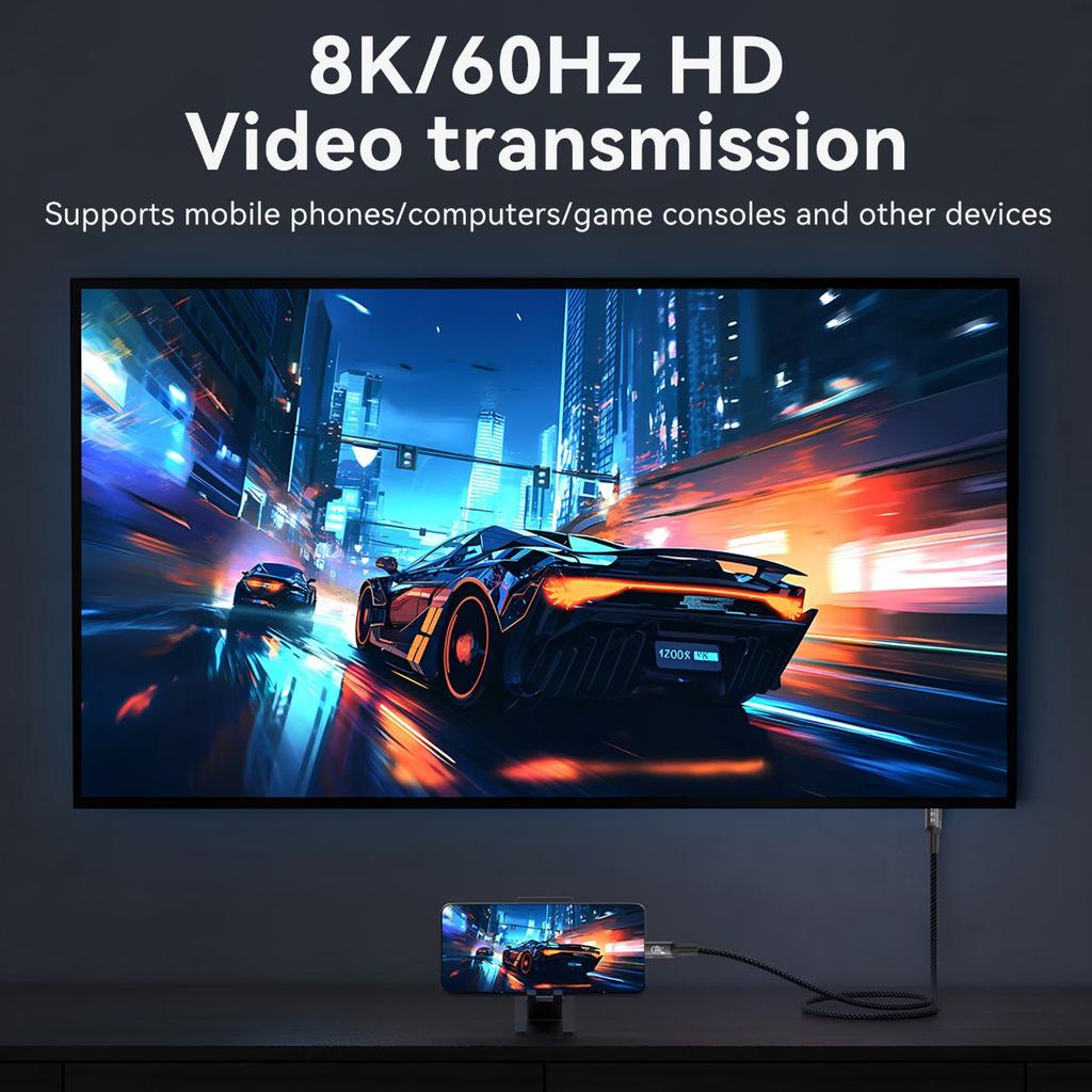 USB4 Cable 40Gbps 240W 8K For Thunderbolt 4 Type C Fast Charging Thunderbolt3 USB 4.0 USB C To C Data Transfer Cable For Laptop