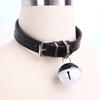 Big Bell PU Leather Harajuku Maid Style Hip Hop Choker Necklace