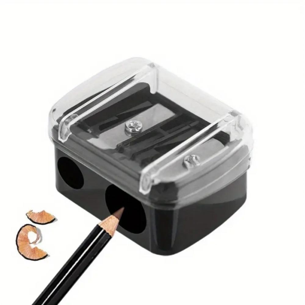 

1PC double hole pencil sharpener make-up pencil multi-purpose automatic pencil sharpener for office and school supplies