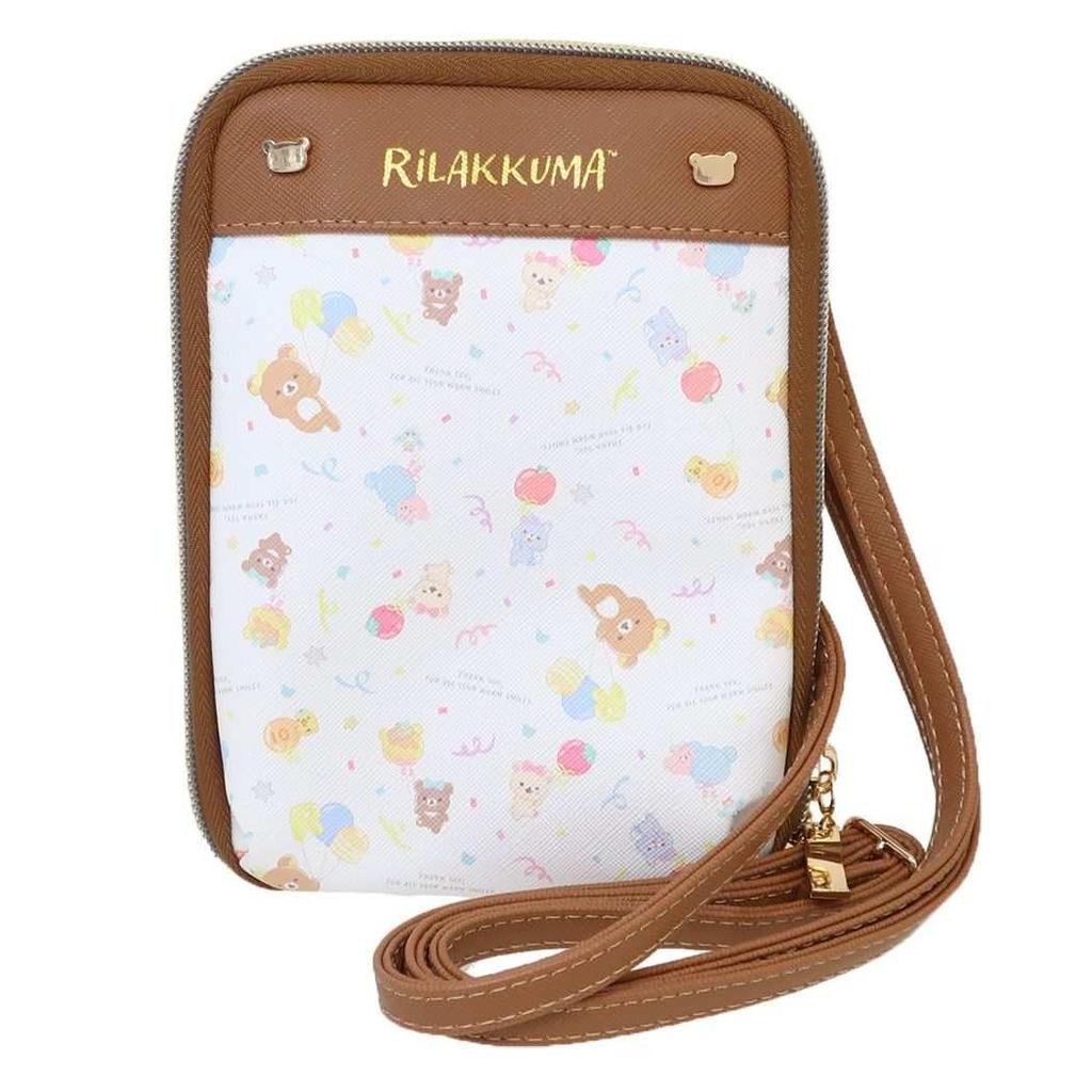 sun art Rilakkuma Inkjet Wallet Shoulder Bag RK-639-BR