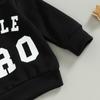 Baby Boys Pants Set 3M 6M 12M 18M Long Sleeve Crew Neck Letters Print Sweatshirt with Elastic Waist Sweatpants Infant Clothes