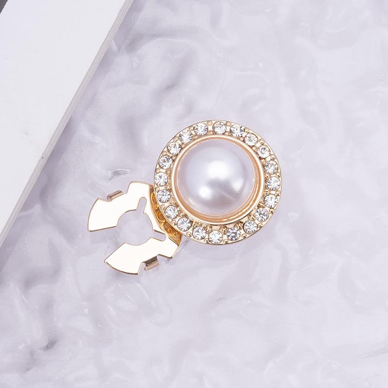 Krystalové perleťové krytky na knoflíky Odnímatelné připínací ozdobné knoflíky na košili kabát Knoflík na šití Pro DIY halenky oblečení ženy muži