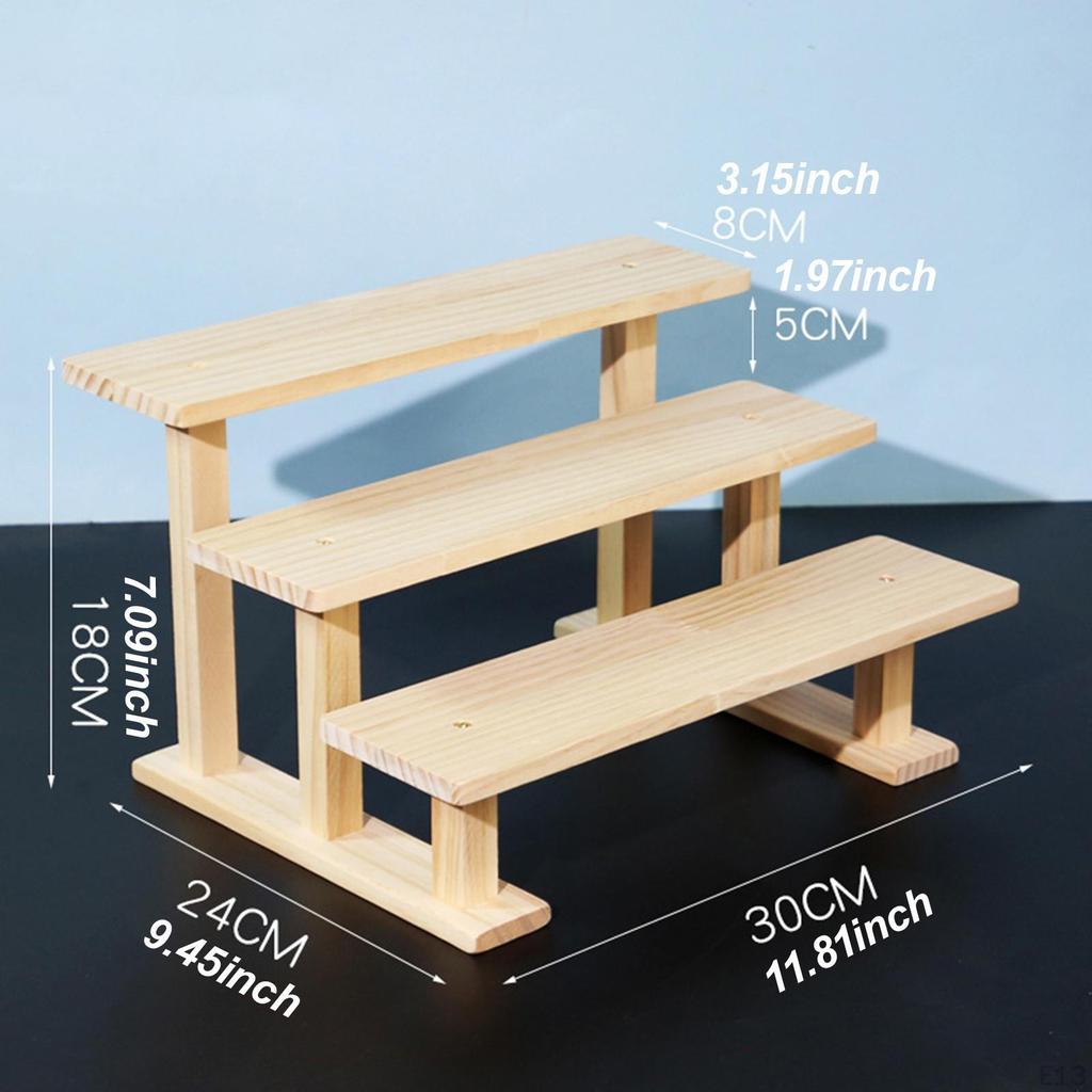 Figure Display Riser Perfume Organizer Storage Rack for Mini Figurines Desserts Show