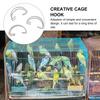 40pcs Chicken Cage Door Hooks Detachable Breeding Supplies Bird Cages Wire Hooks Stylish Creative Home Storage Tools
