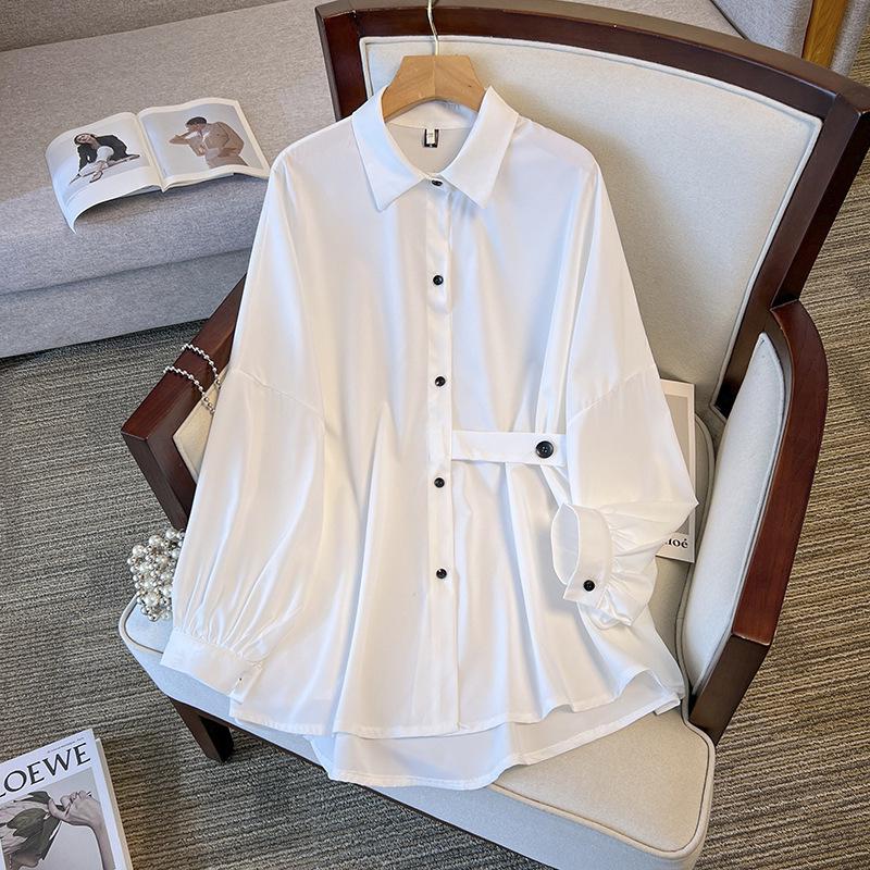 Women's Plus Size Tencel Batwing Sleeve Top - Early Spring Fashion 200
