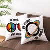 Rainbow Heart Pattern Nordic Sofa Cushion Cover Peach Skin Pillowcase Home Decor Pillowcase