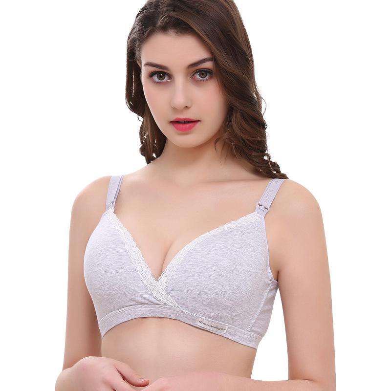 Wire-Free Double-Open Maternity Nursing Bra - Anti-Sagging, Supportive, Easy Feeding Access