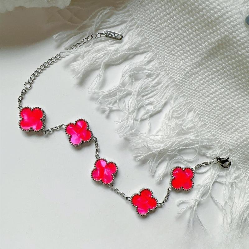 15MM High Version Four-leaf Clover Ladies Bracelet 18k Double-sided Mother-of-pearl Four-leaf Clover Bracelet
