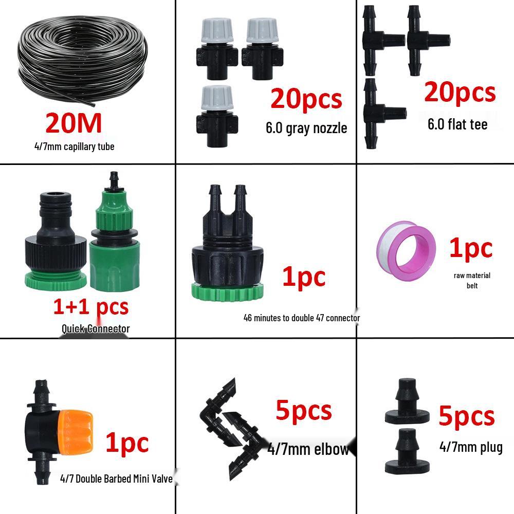DIY Drip Irrigation Kit for Gardens and Horticulture