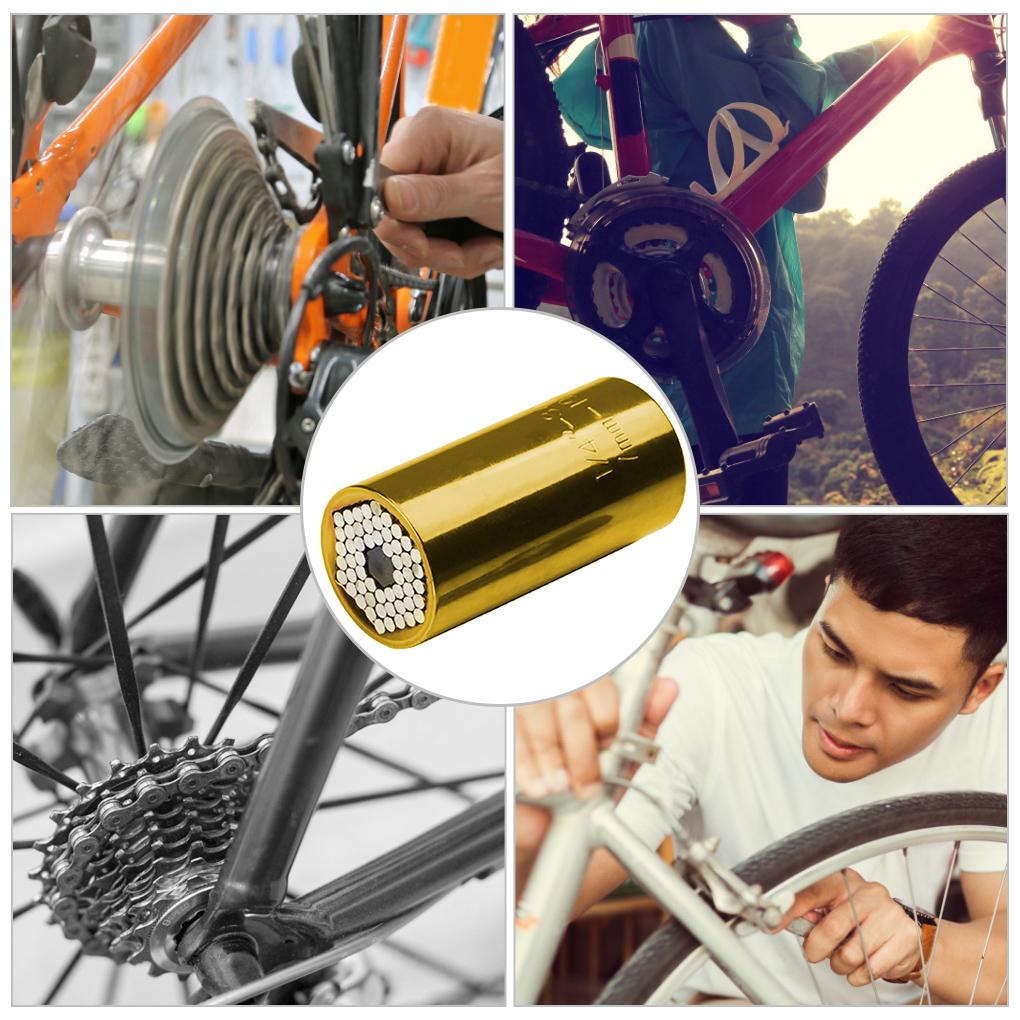 Wrench Head Socket Universal Drill Ratchet Spanner Sleeve 7-19mm Power Drill Bushing Socket