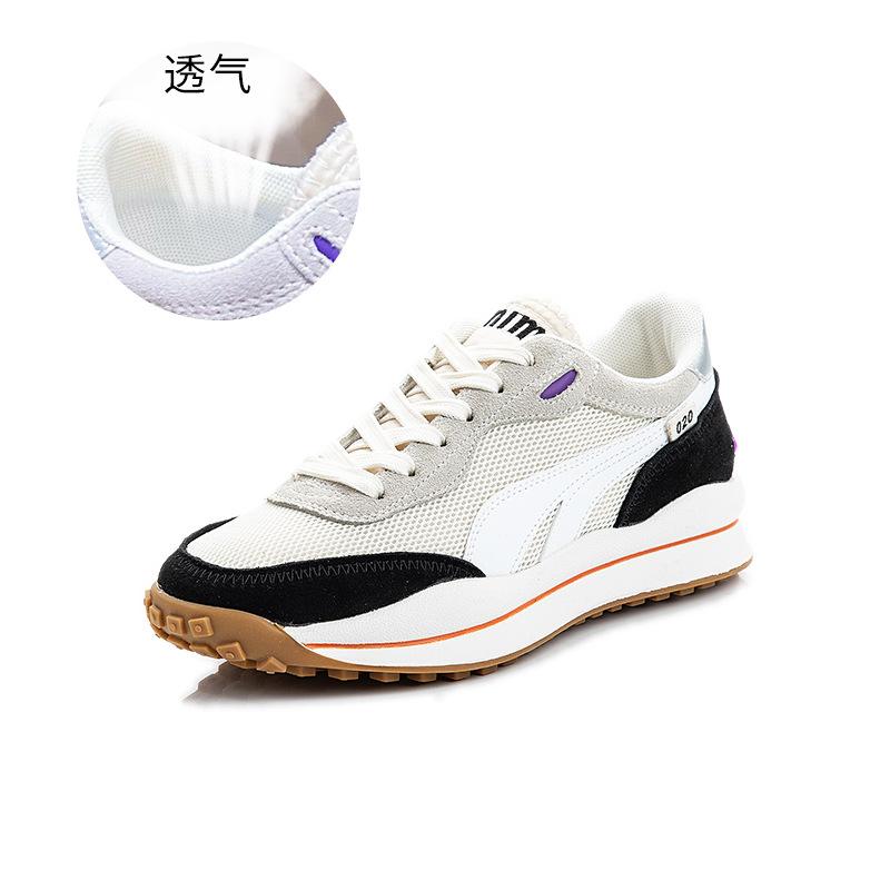 

Genuine leather women s shoes 2025 spring new women s leisure sports platform white shoes versatile women s flat shoes children 40 белый