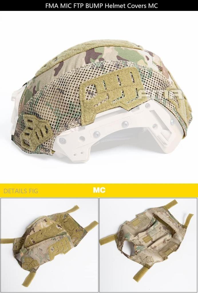 Tactical Hunting MIC FTP Bump Helmet Mesh Cover Headgear Cross EX Wendy X Mesh Cover for Wendy [FMA] (Breathable Durable! Helmet) TB1412-MC