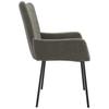 Dining Chairs 2 Pcs Dark Grey Velvet