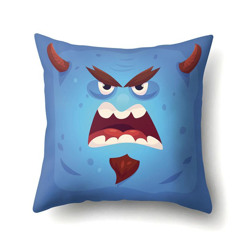 Halloween Polyester Pillowcase Car Pumpkin Sofa Cushion Cover Office Home Living Room Pillowcase