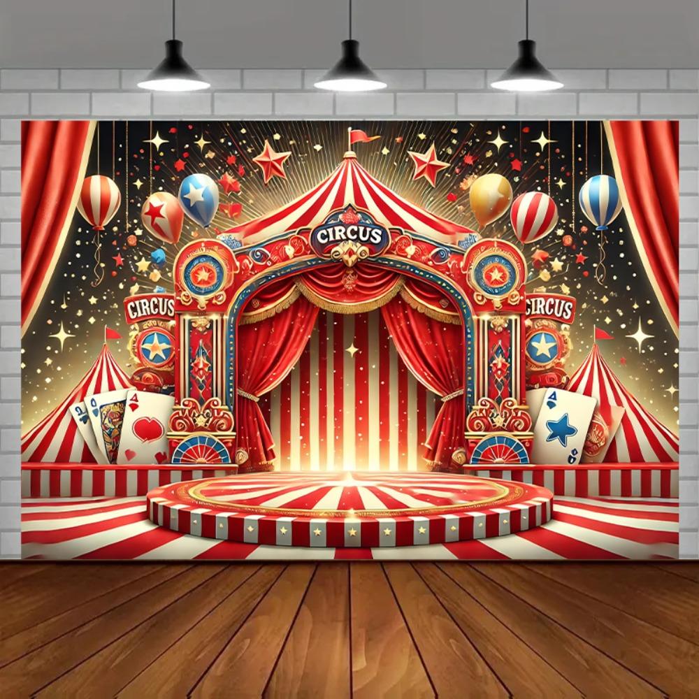 1 Piece. A Vibrant Circus Stage, Suitable for Wedding Entrances and Room Decorations. It Is Easy To Set Up.,fcl