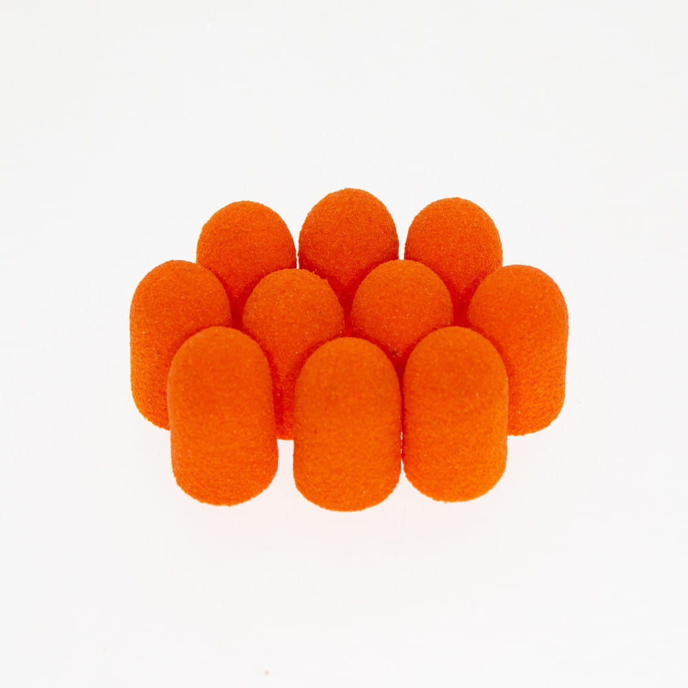 Kapturky Na Pedikúru 7 Mm Gradace 150 10 Kusů Látka Podo Allemed Oranžový Orange