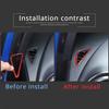 Red Carbon Fiber Dashboard Side Air Vent Trim Sticker For Seat Leon 2008-12