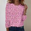 Long Sleeve Shirts For Women Cute Print Graphic Tees Blouses Casual Plus Size Basic Tops Pullover
