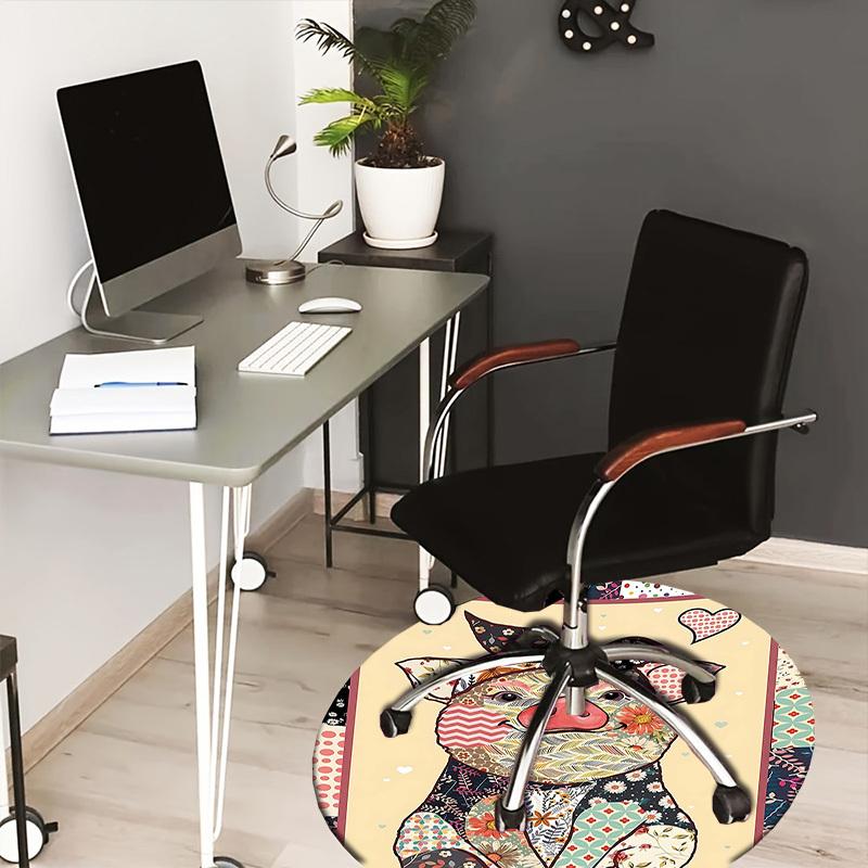 

1PC Piggy Pattern Non-Slip Floor Round carpet, Office, family, bedroom, Large Area Rug Indoor Rugs, Durable PolyesterH0383 80cm by 80cm