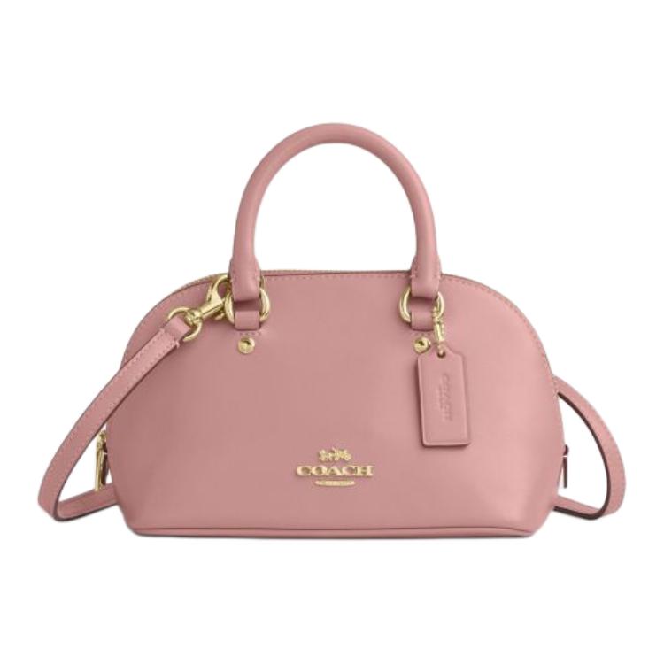 

Coach Satchel Lara 22 Surround Zipper Closure Leather Shoulder Handbag Small Women Handbags Pink CEA01-IMP02 Basic Set (Bag+Dust Bag)