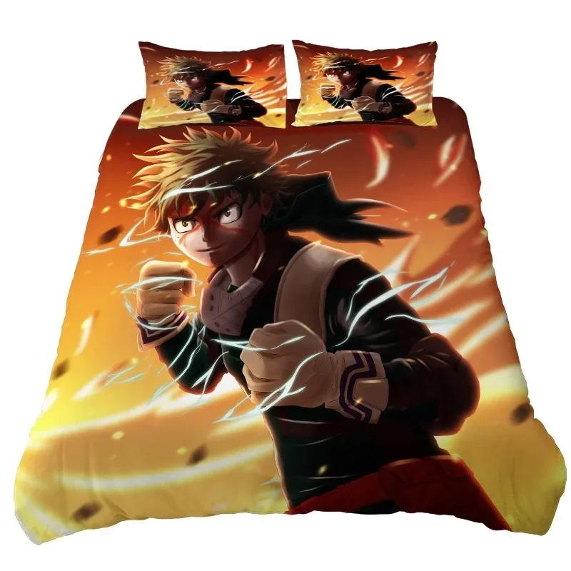 Comfortable Cartoon Pattern Bedding Set With Duvet Cover And Pillowcases King Queen Twin Sizes For All Ages
