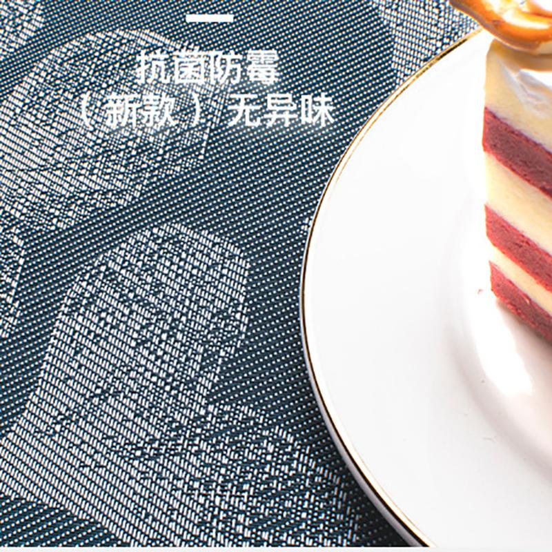 Modern Chinese Ginkgo Leaf PVC Placemat Densely Woven Waterproof Table Mats Eco-Friendly Heat-Resistant Coasters Table Runners
