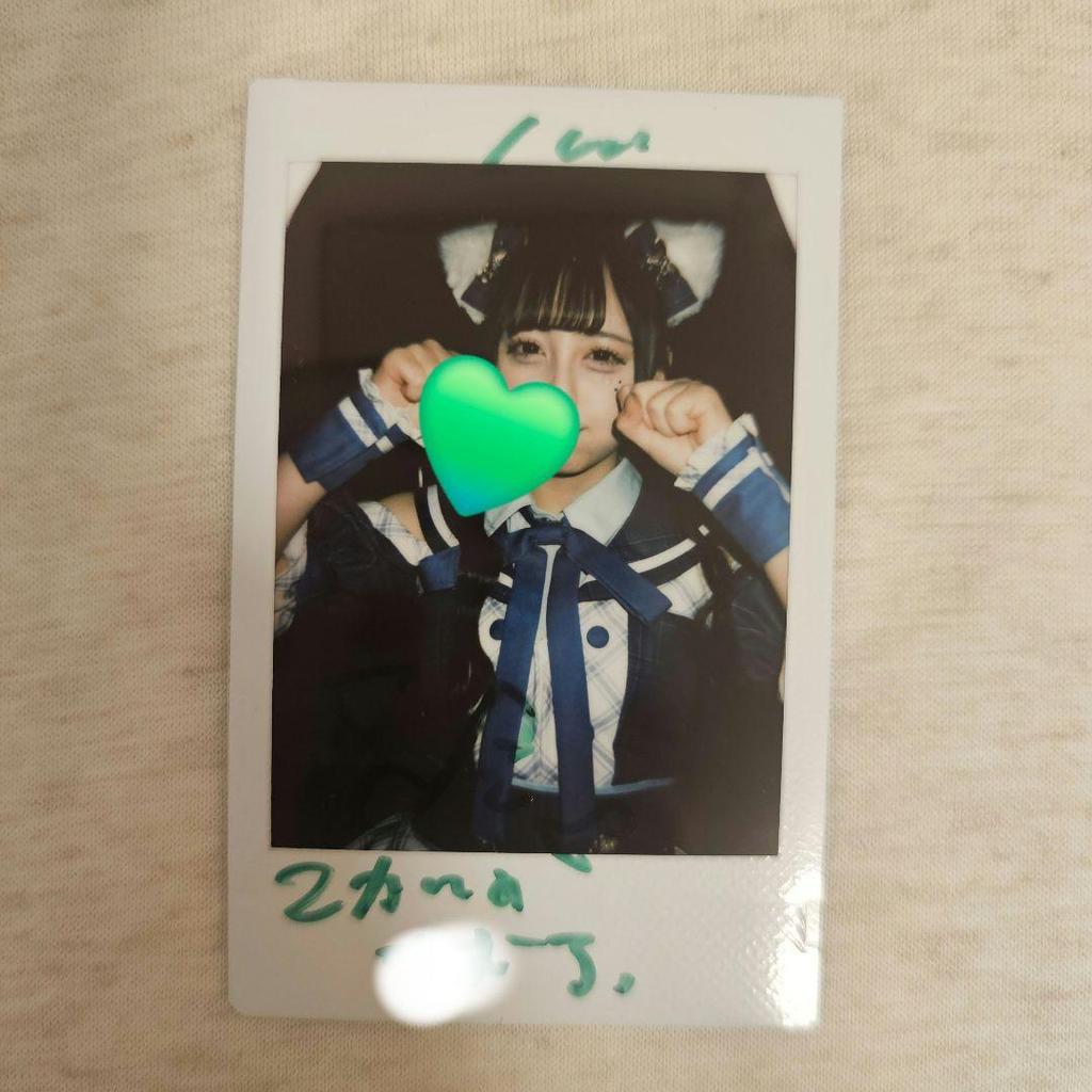 [USED] iLife! Wakaba Noa Instax Tour Costume Cat Ears Signed