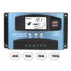 MPPT 40/50/60/100A Solarladeregler Dual-USB LCD-Anzeige 12V 24V MPPT Solarbatterieladeregler Solarregler